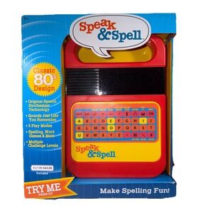 NIB Speak & Spell Electronic Game Educational Learning Toy Games 80's Design